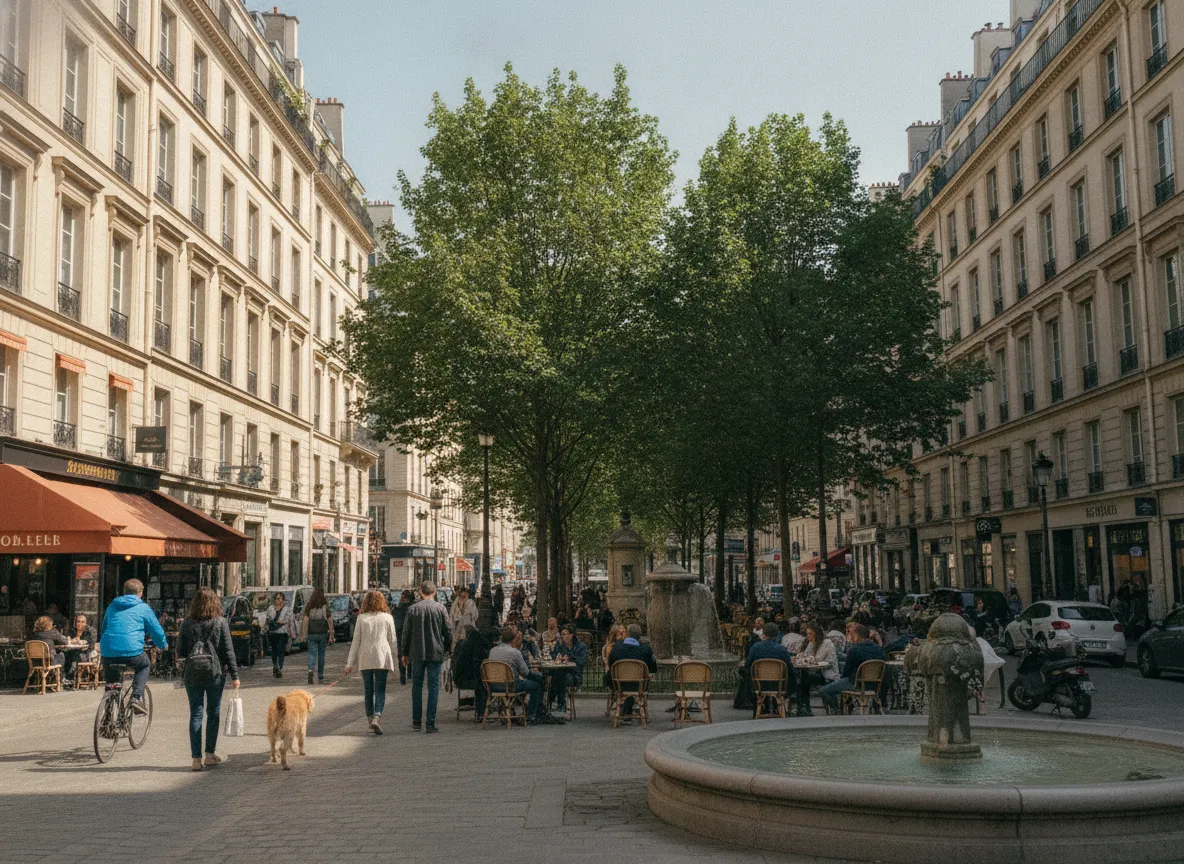 Rue du quartier Louvre – Rivoli – Tuileries, Paris 1er.