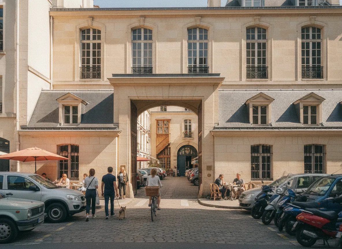 Rue du quartier Palais-Royal – Saint-Honoré, Paris 1er.
