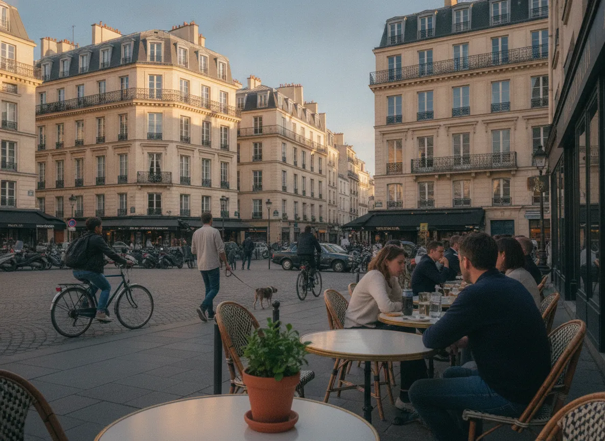 Rue du quartier Vendôme – Opéra sud, Paris 1er.