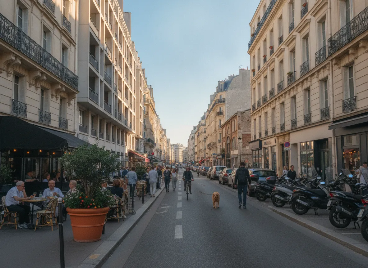 Rue du quartier Charonne – Nation, Paris 11e.