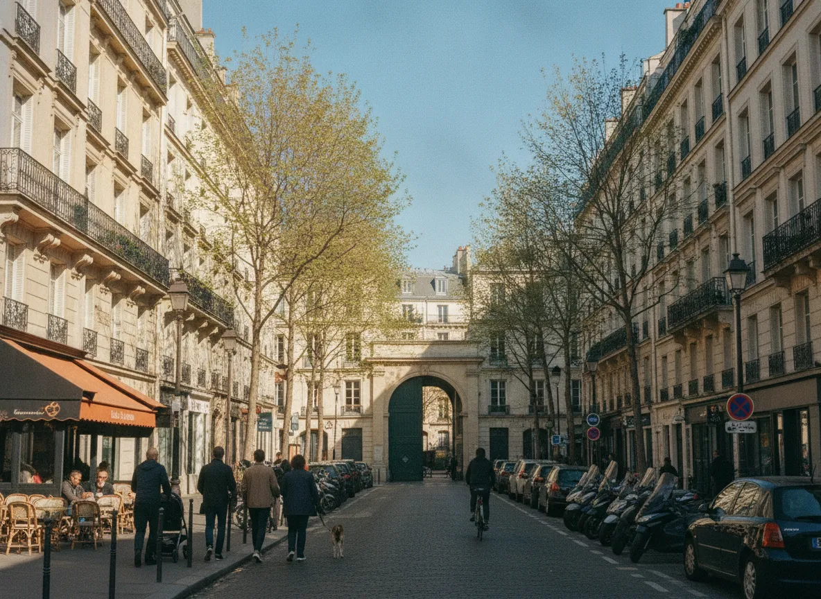 Rue du quartier Oberkampf – Parmentier, Paris 11e.