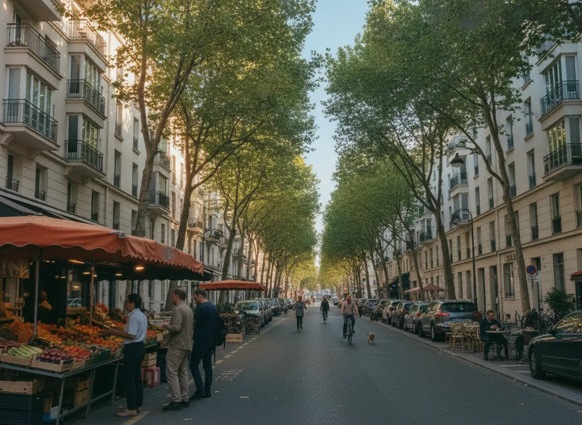 Rue du quartier Bercy – Cour Saint-Émilion, Paris 12e.