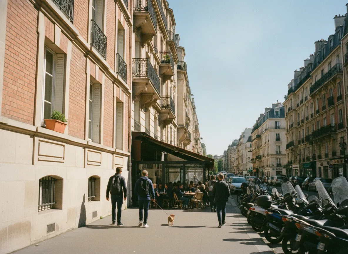 Rue du quartier Porte Dorée – Michel-Bizot, Paris 12e.