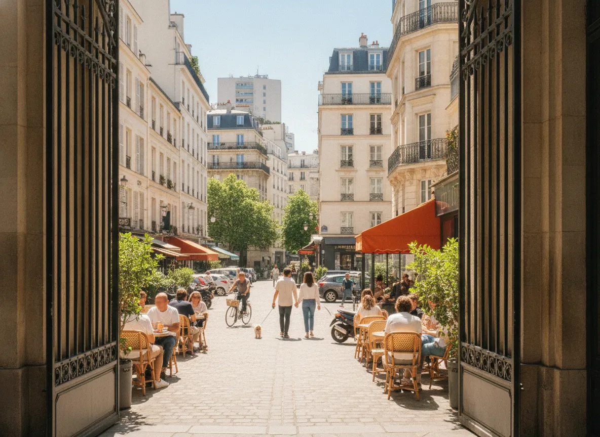 Rue du quartier Gobelins – Croulebarbe, Paris 13e.
