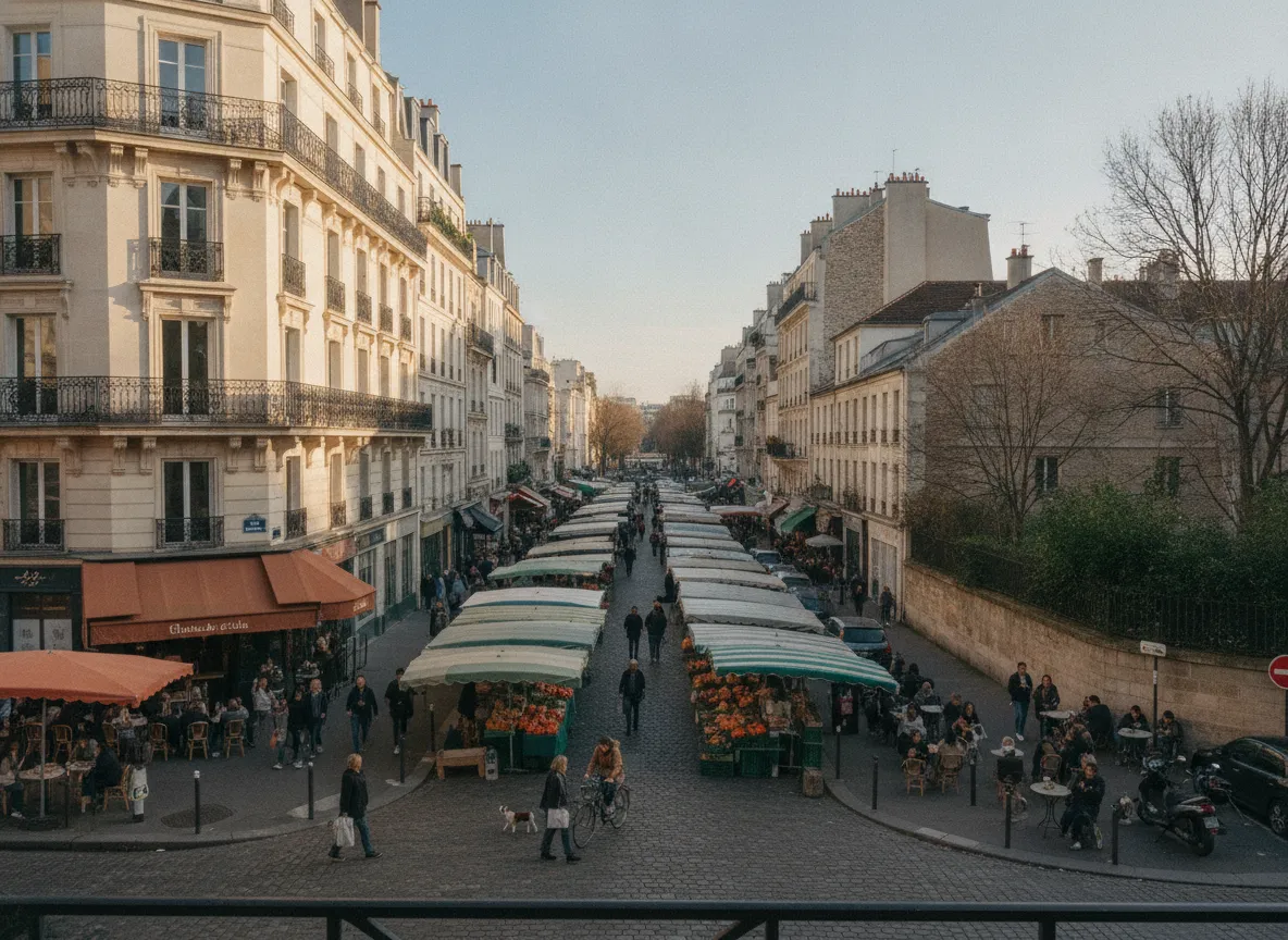 Rue du quartier Alésia – Mouton-Duvernet, Paris 14e.