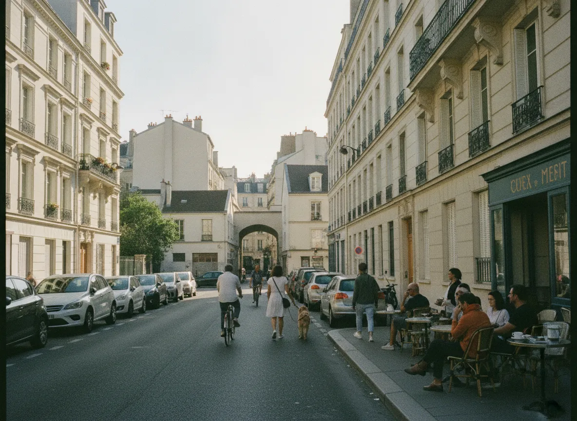 Rue du quartier Denfert-Rochereau – Daguerre, Paris 14e.