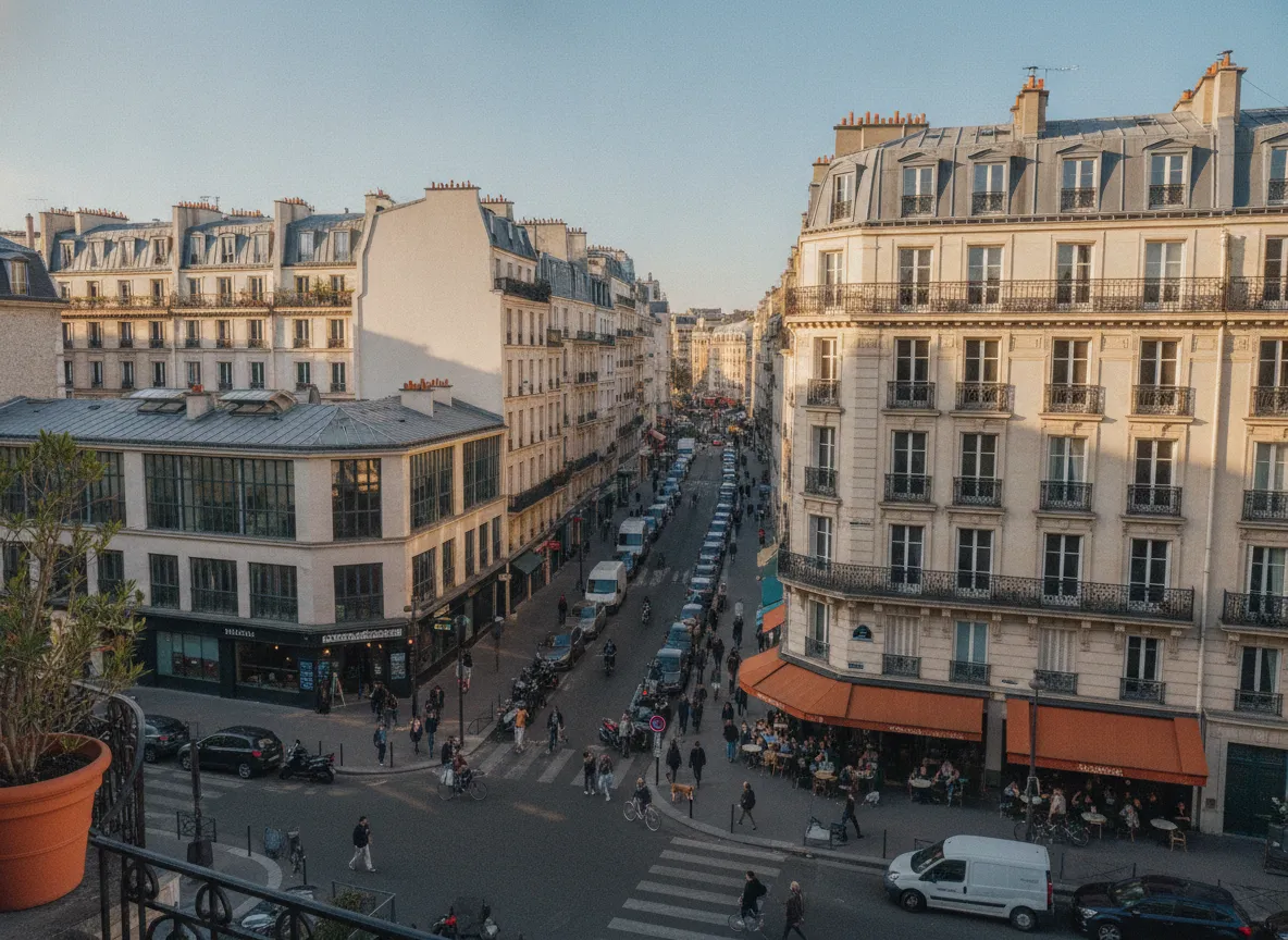 Rue du quartier Montparnasse – Edgar-Quinet, Paris 14e.