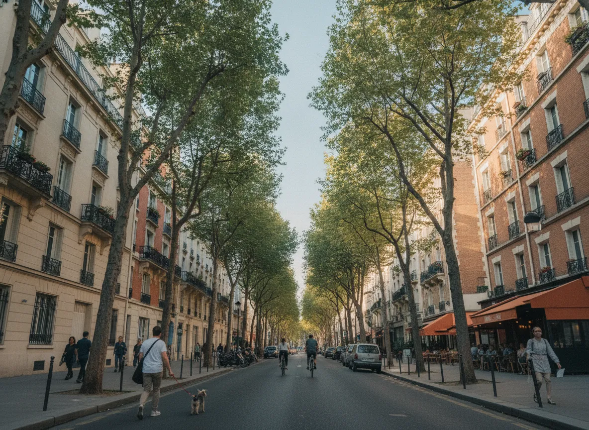 Rue du quartier Montsouris – Cité universitaire, Paris 14e.