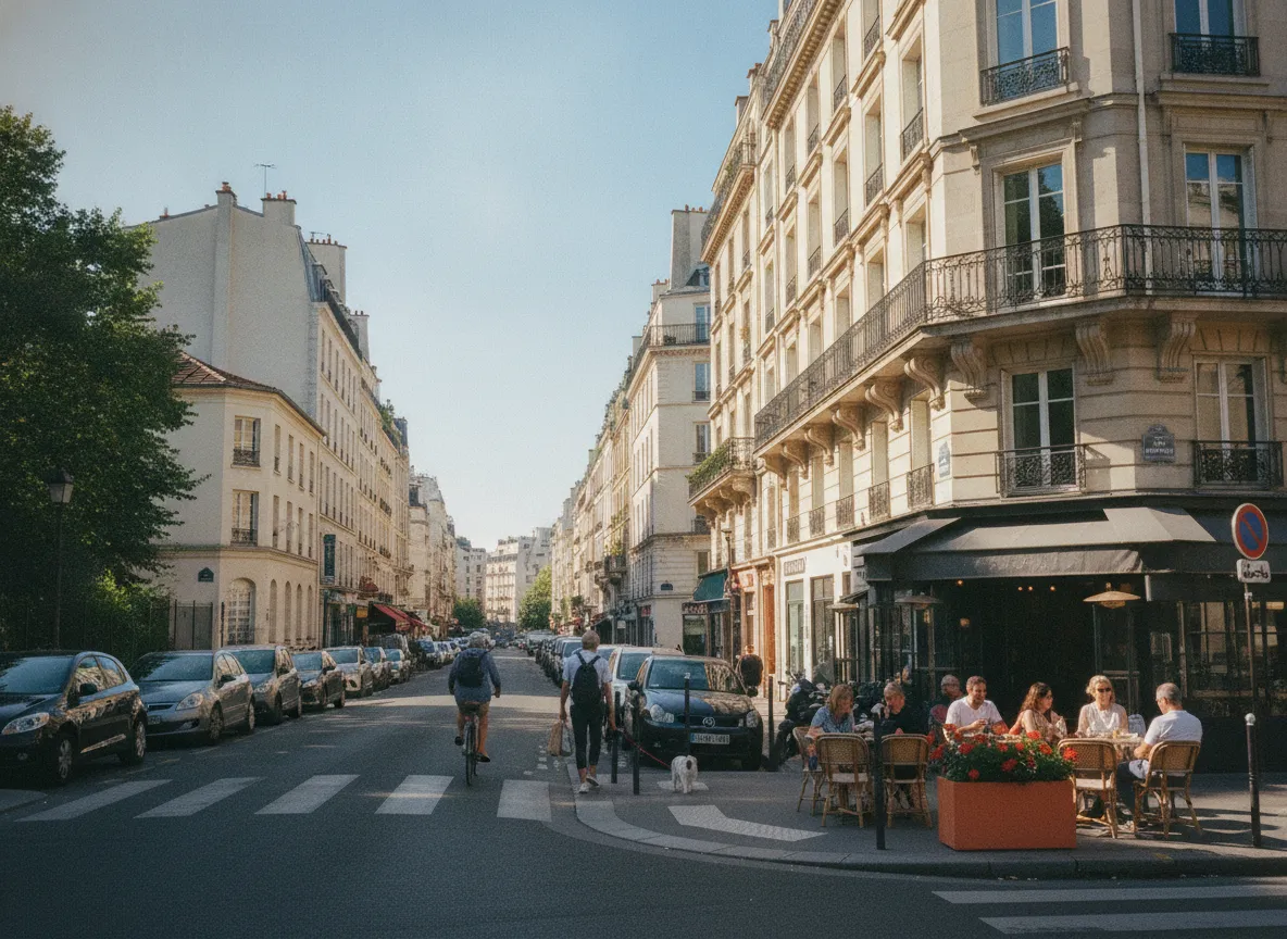 Rue du quartier Commerce – La Motte-Picquet, Paris 15e.