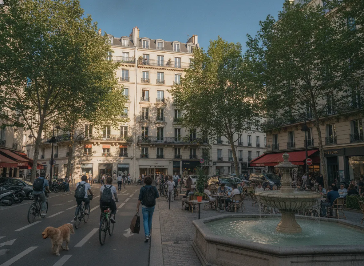 Rue du quartier Vaugirard – Georges-Brassens, Paris 15e.