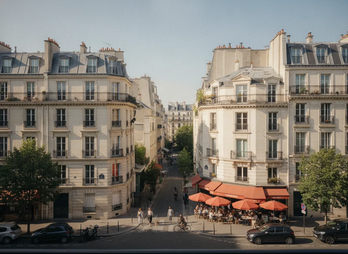 Rue du quartier Passy – Muette, Paris 16e.