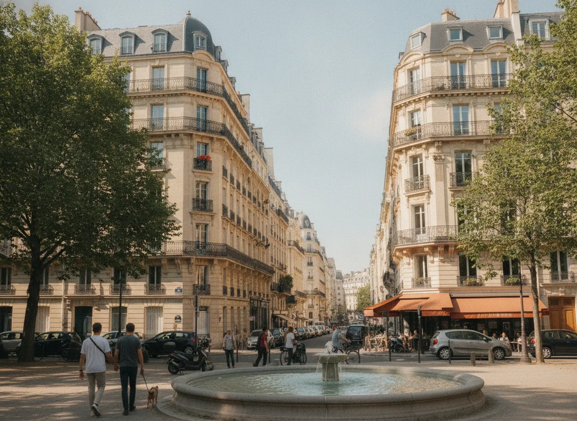 Rue du quartier Plaine Monceau – Malesherbes, Paris 17e.
