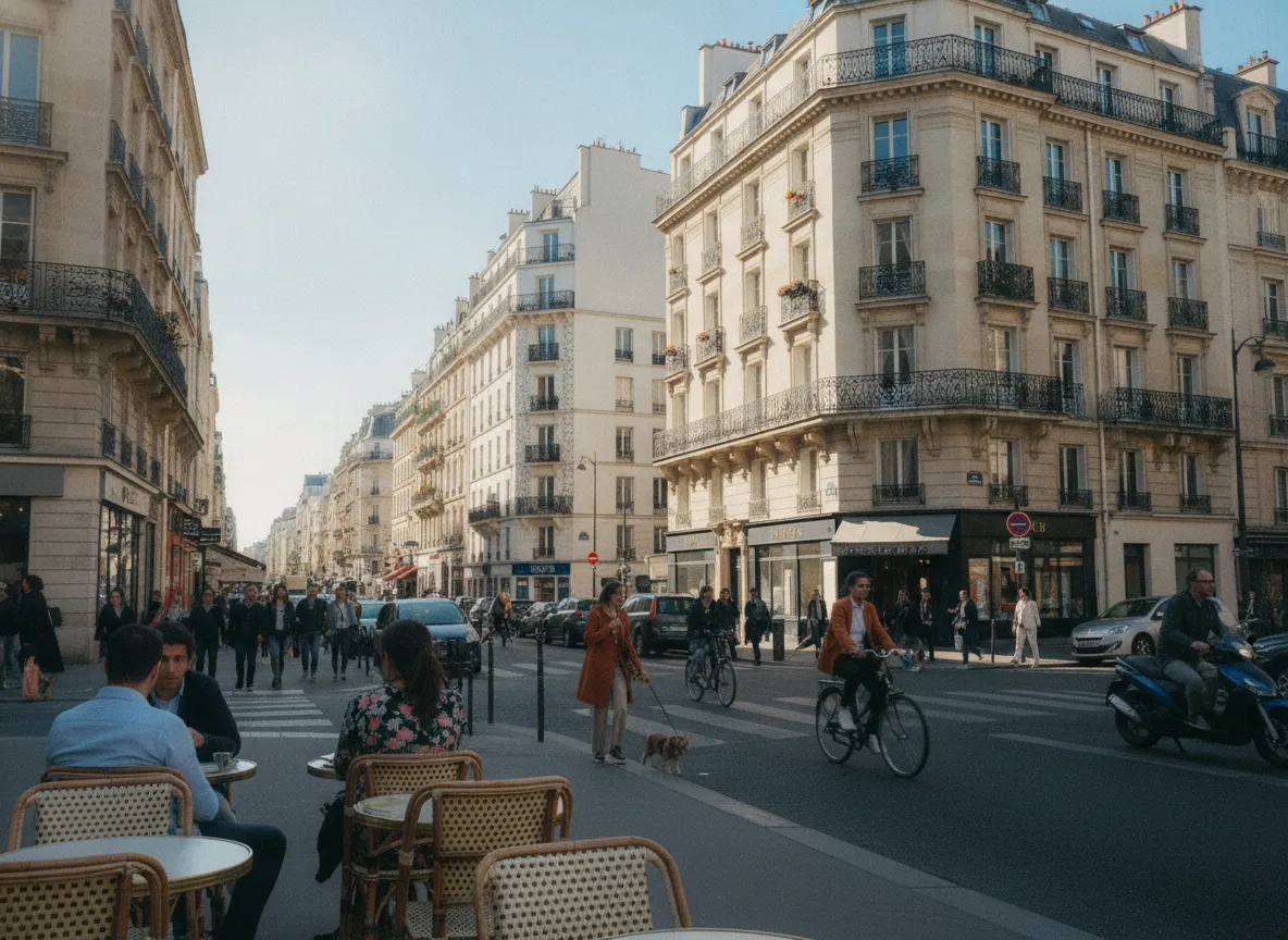 Rue du quartier Ternes – Wagram, Paris 17e.