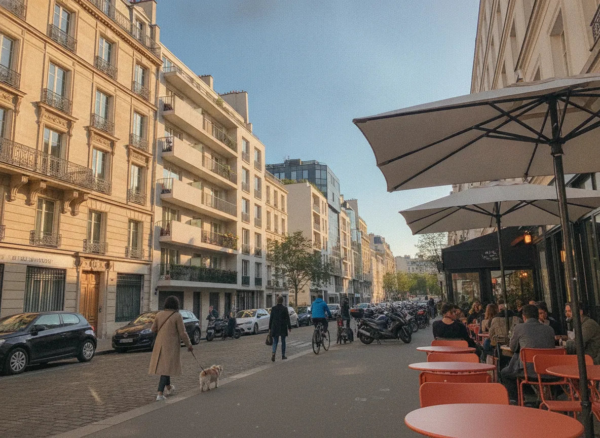 Rue du quartier La Chapelle – Marx-Dormoy, Paris 18e.
