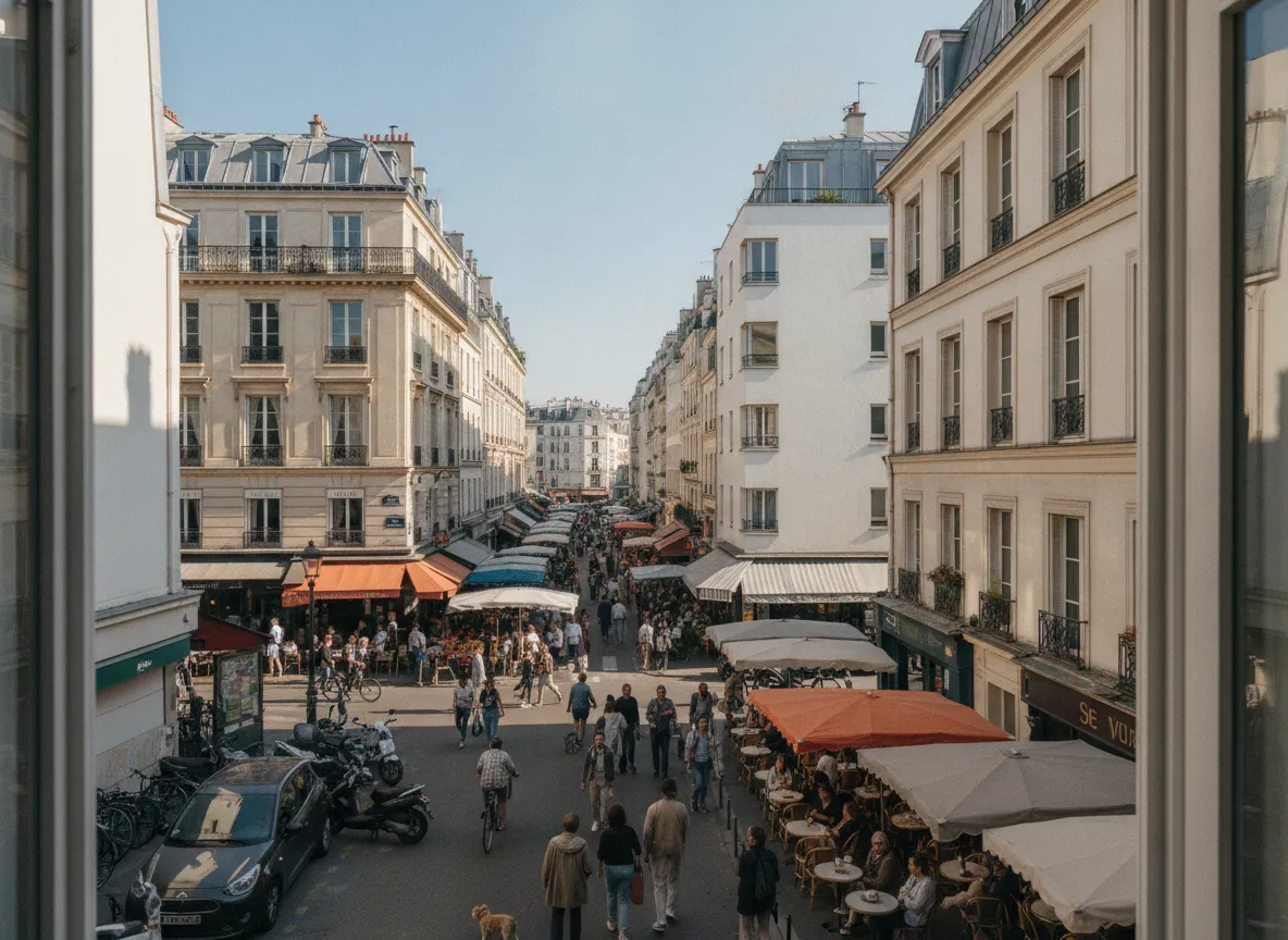 Rue du quartier Lamarck – Caulaincourt – Junot, Paris 18e.