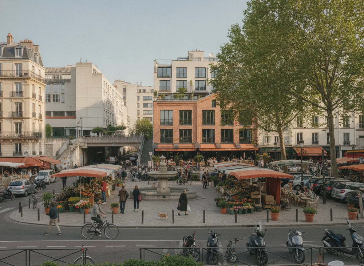 Rue du quartier Bassin de la Villette – Jaurès, Paris 19e.