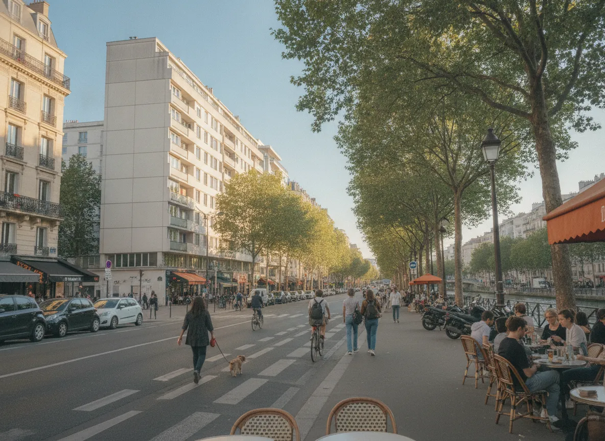Rue du quartier Villette – Ourcq, Paris 19e.