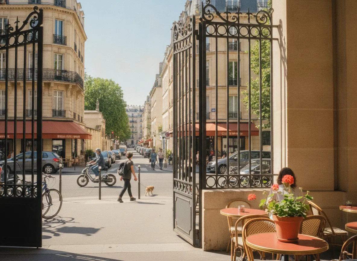 Rue du quartier Gambetta – Père-Lachaise, Paris 20e.