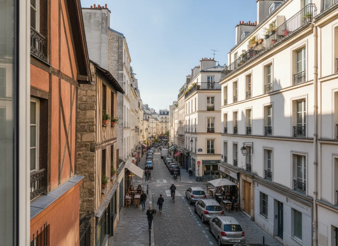 Rue du quartier Arts-et-Métiers – Temple, Paris 3e.