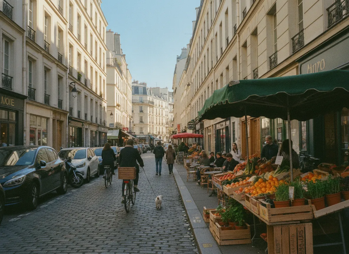 Rue du quartier Sainte-Avoye – Rambuteau, Paris 3e.