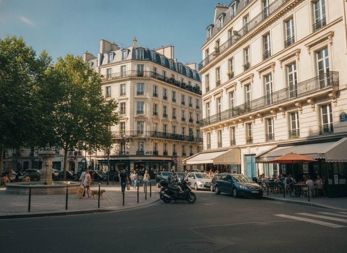 Rue du quartier Arsenal – Morland, Paris 4e.
