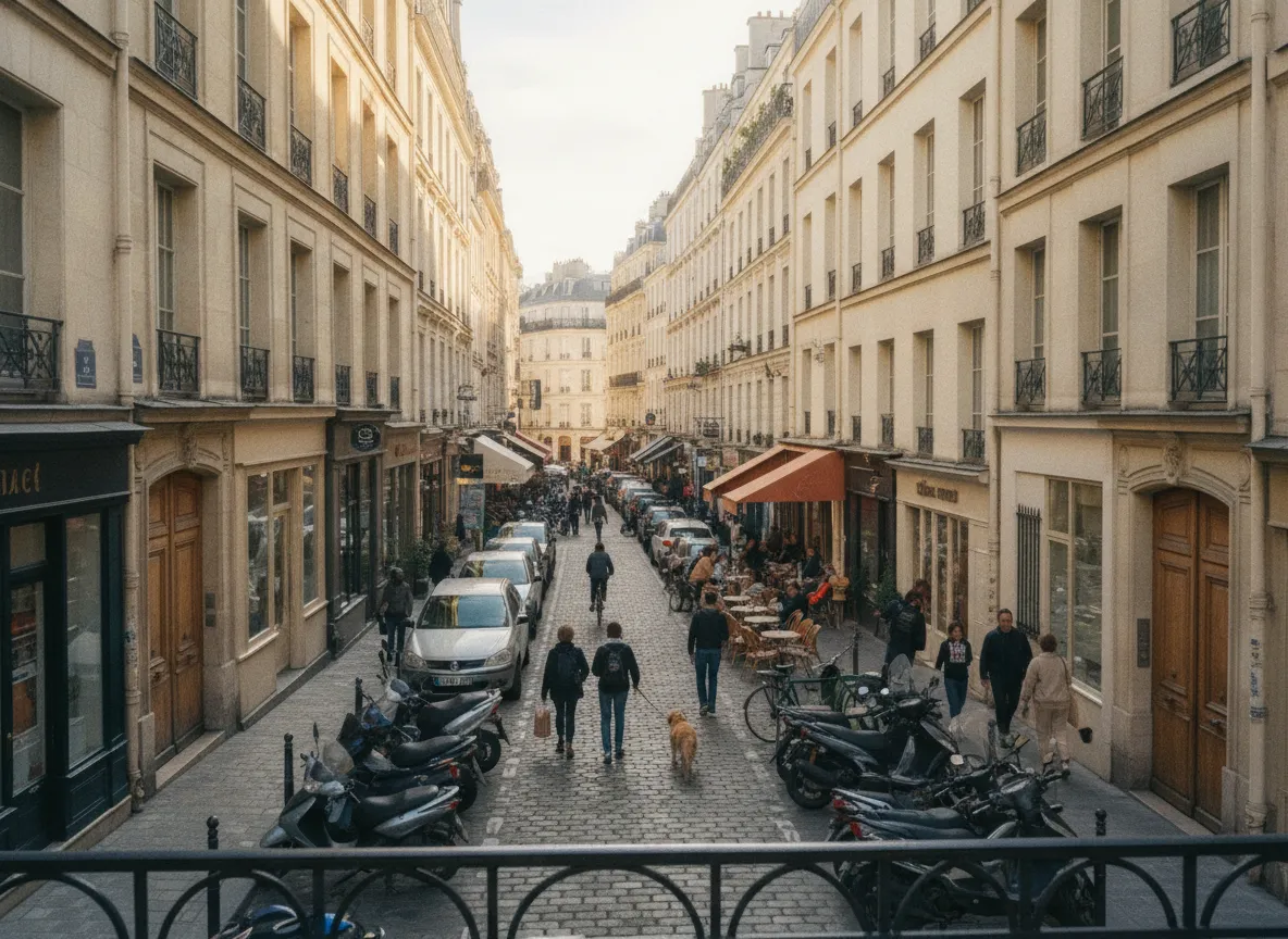 Rue du quartier Île Saint-Louis, Paris 4e.