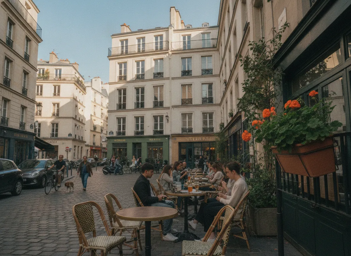 Rue du quartier Saint-Paul – Village Saint-Paul, Paris 4e.
