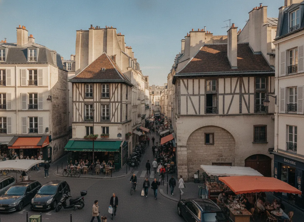 Rue du quartier Maubert – Saint-Séverin, Paris 5e.