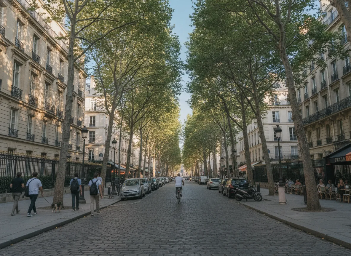 Rue du quartier Faubourg Saint-Germain, Paris 7e.